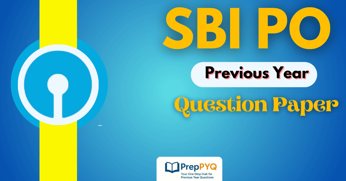 SBI PO Previous Year Question Paper