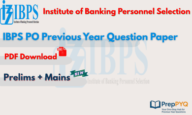 IBPS PO Previous Year Question Paper