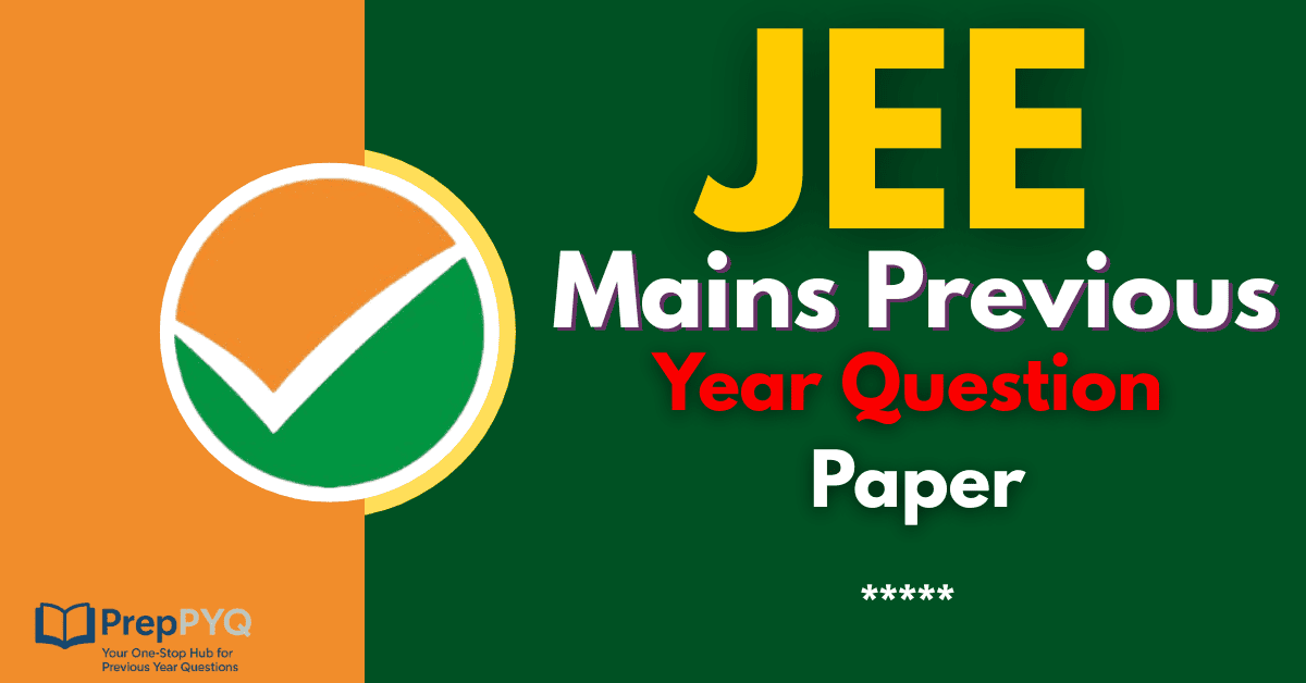 JEE Mains Previous Year Question Paper
