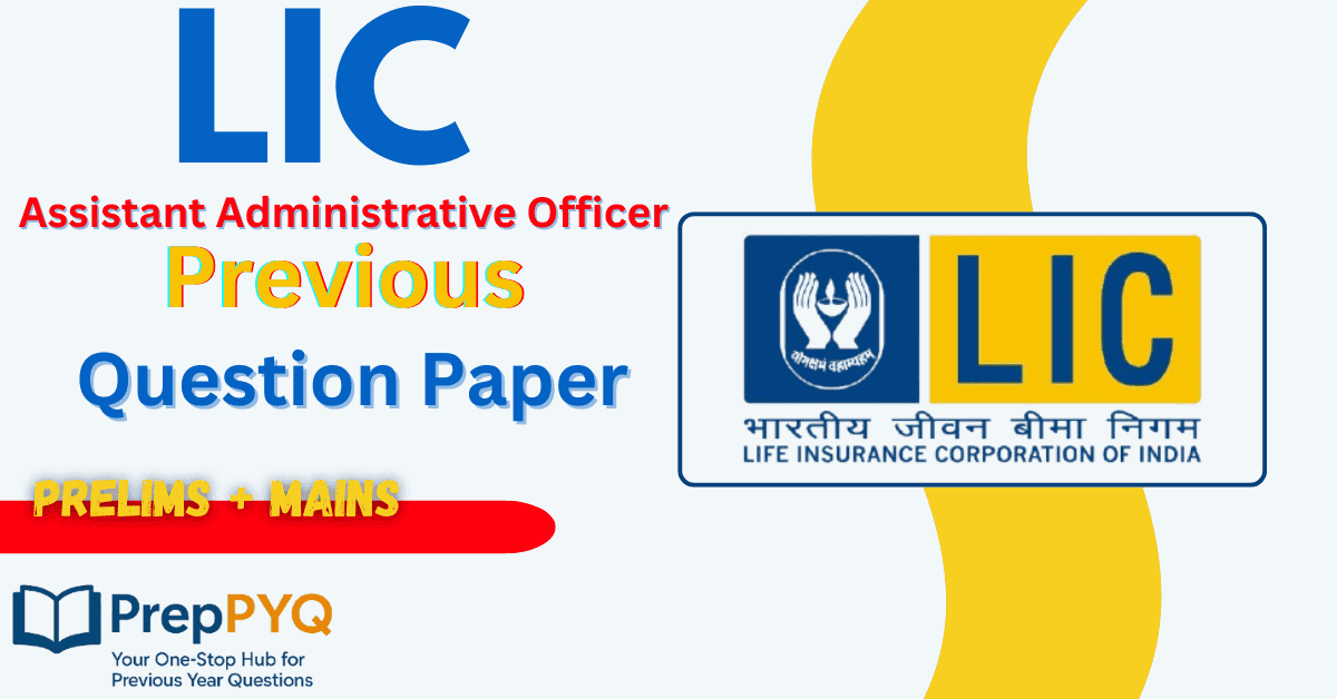 LIC AAO Previous Year Question Paper