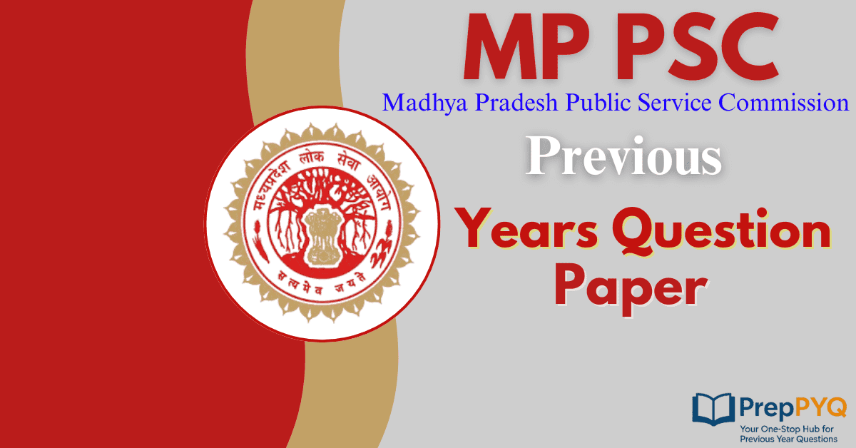 MPPSC Previous Year Question Paper