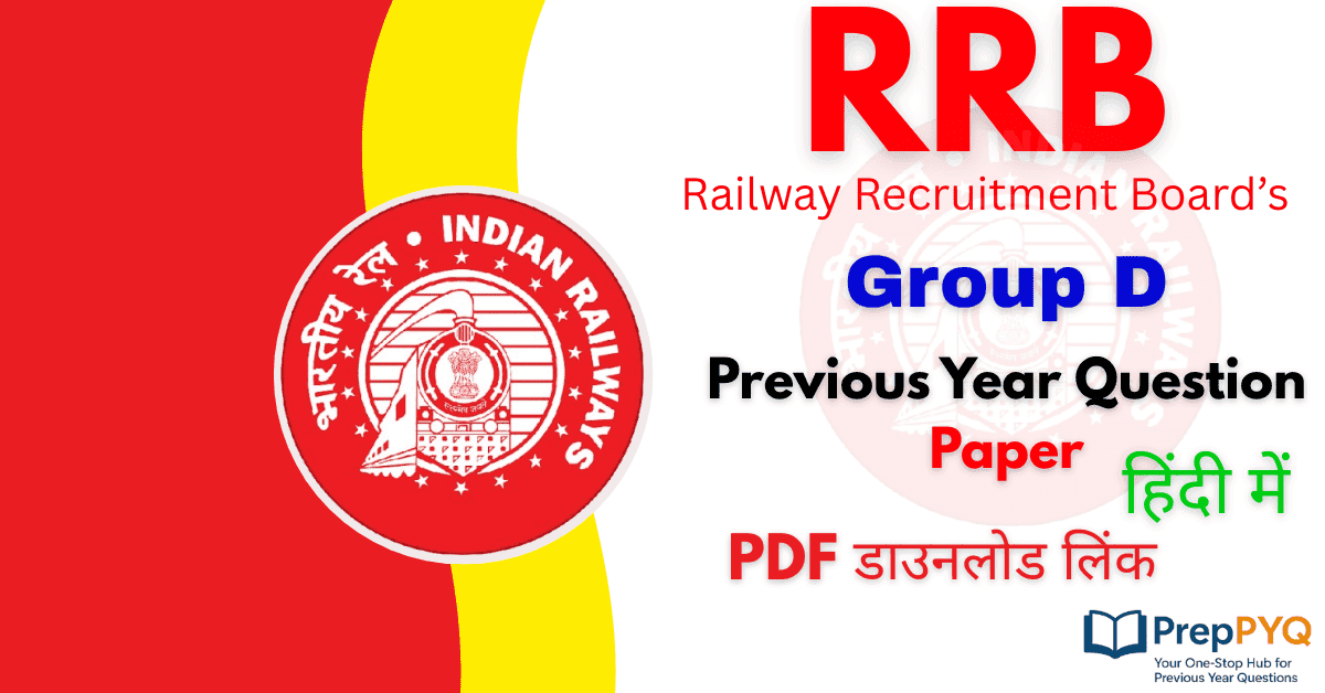 RRB Group D Previous Year Question Paper in Hindi