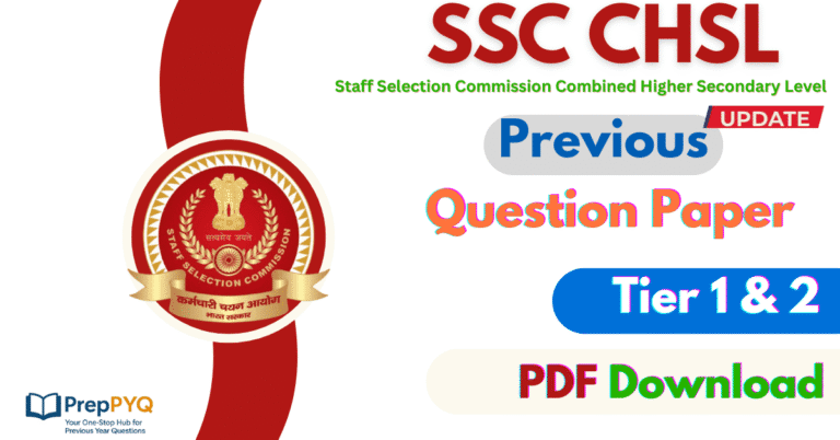 SSC CHSL Previous Year Question Paper PDF Free Download | Tier 1 & Tier ...