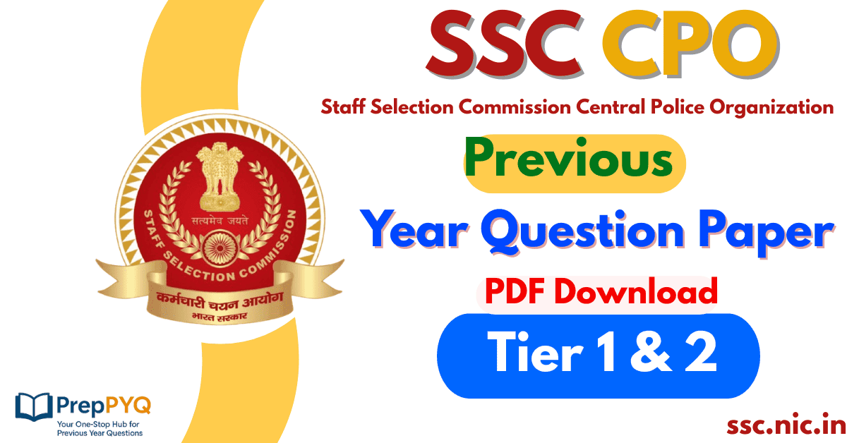 SSC CPO Previous Year Question Paper