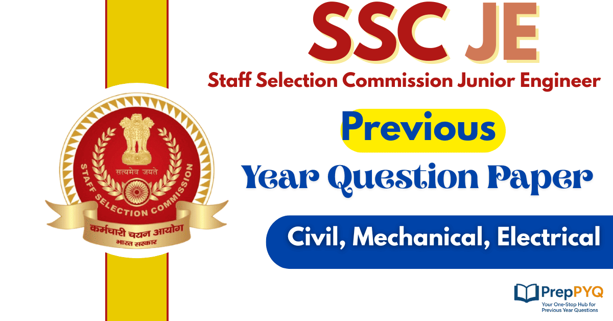SSC JE Previous Year Question Paper