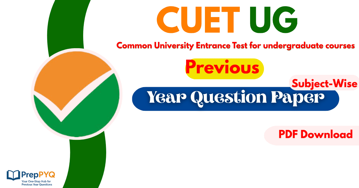 CUET UG Previous Year Question Paper