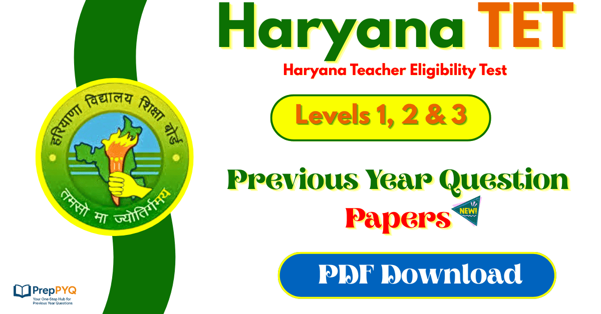 Haryana TET Previous Year Question Papers