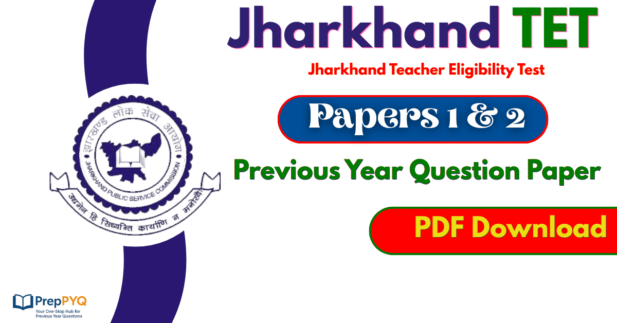 Jharkhand TET Previous Year Question Paper