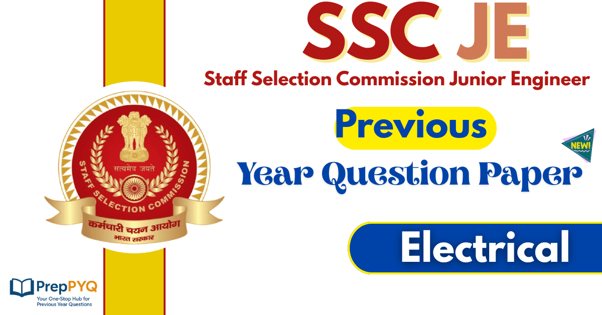 SSC JE Electrical Previous Year Question Paper