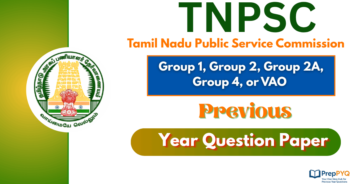 Last 10 Years TNPSC Question Papers With Answers PDF