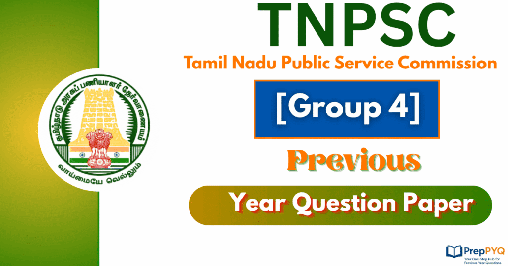 TNPSC Group 4 Previous Year Question Papers