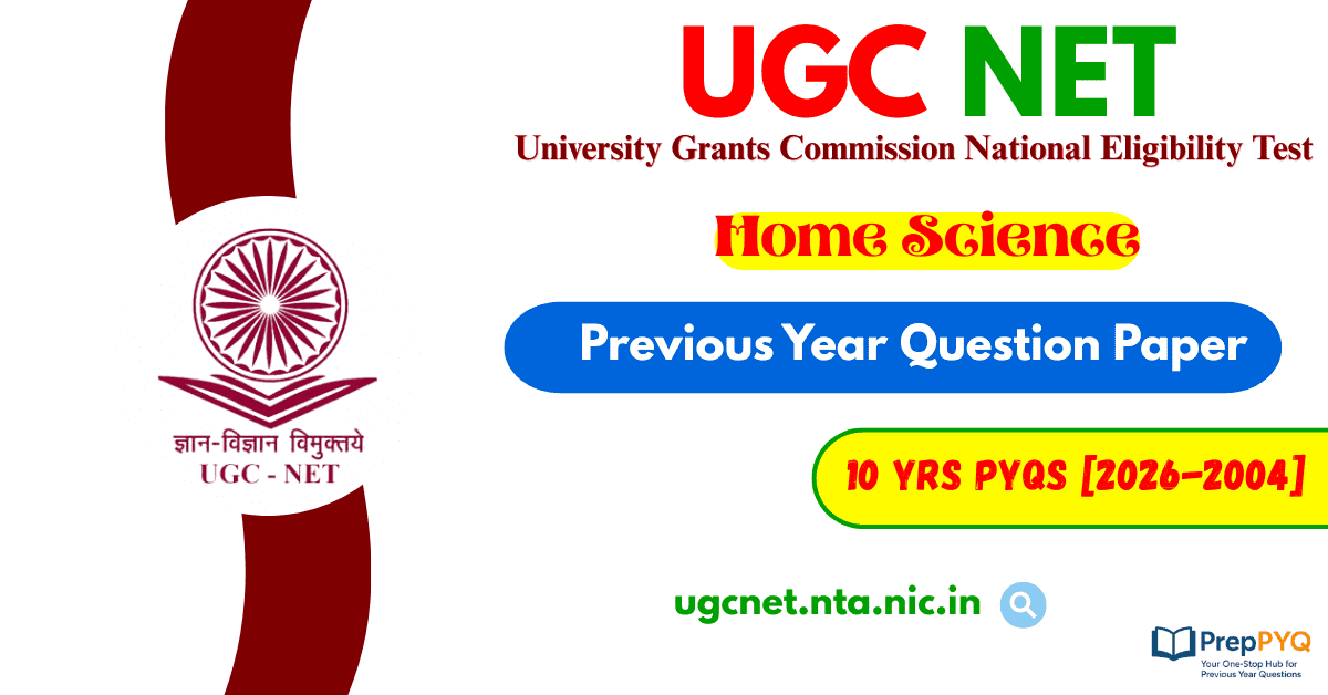 UGC NET Home Science Previous Year Question Papers