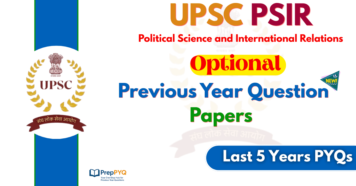 UPSC Political Science Optional Solved Question Papers