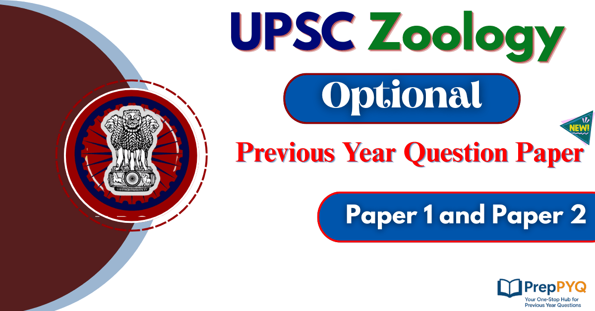 UPSC Zoology Optional Previous Year Question Paper