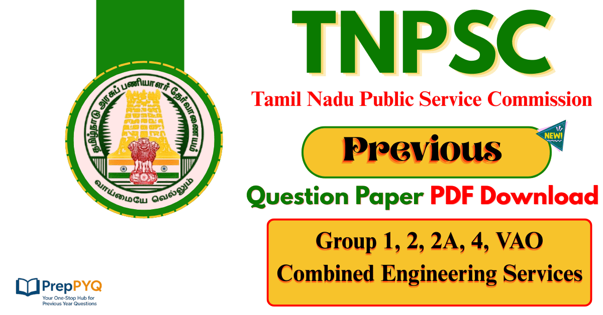 TNPSC Previous Year Question Paper