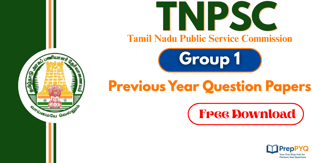 TNPSC Group 1 Previous Year Question Papers