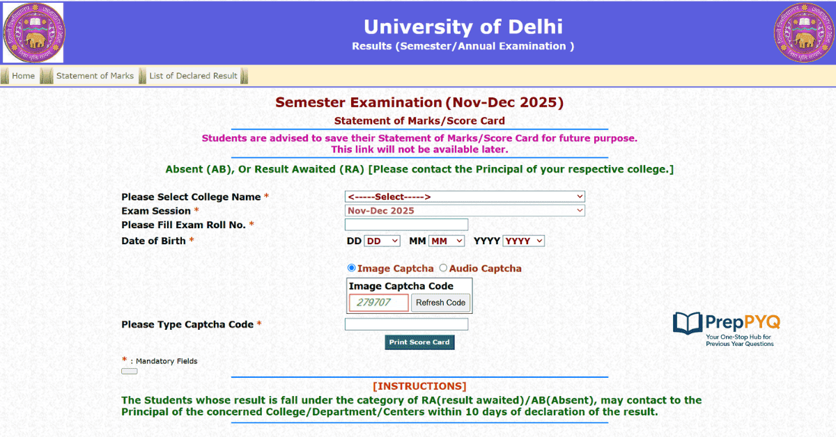 DU SOL Result 2026